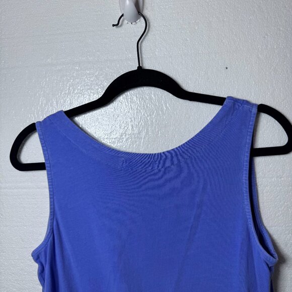 Fresh Produce Womens Medium Blue Maxi Dress Sleeveless Square Neck Beach Cotton - Picture 5 of 11